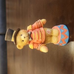 Cherished Teddies Enesco Figurine Bruno "Step Right Up And Smile" 1995, Orig Box